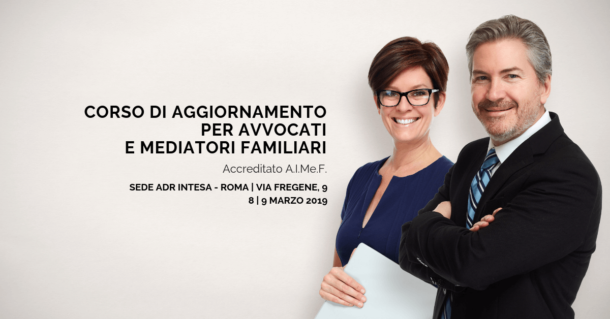 Corso Mediatore Familiare 2019